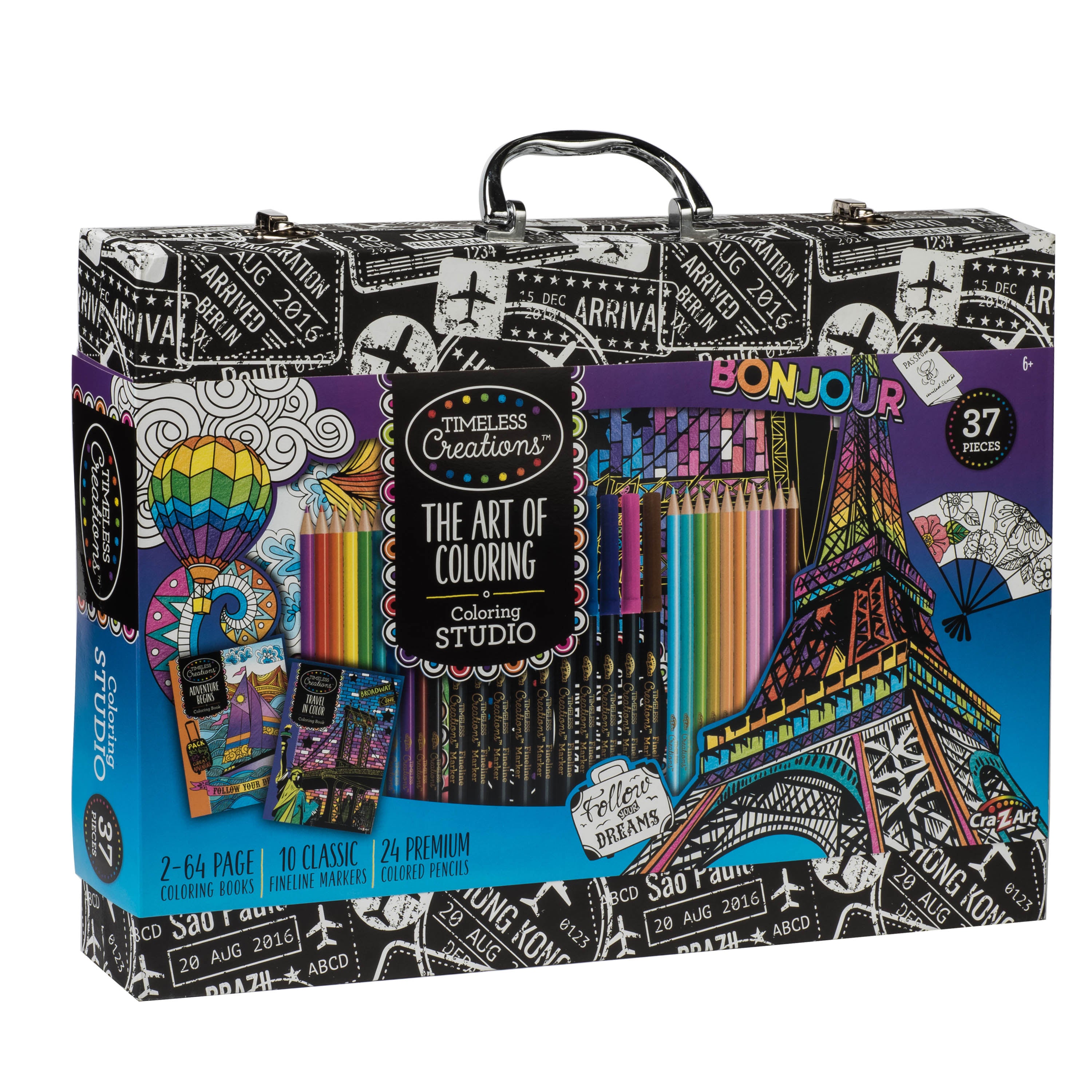 Timeless Creations The Art of Coloring, Coloring Studio with Case